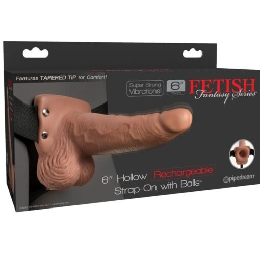FETISH FANTASY SERIES - IMBRACATURA REGOLABILE PENE REALISTICO CON TESTICOLI RICARICABILI E VIBRATORE 15 CM - immagine 6