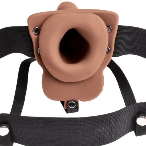FETISH FANTASY SERIES - IMBRACATURA REGOLABILE PENE REALISTICO CON TESTICOLI RICARICABILI E VIBRATORE 15 CM - immagine 4