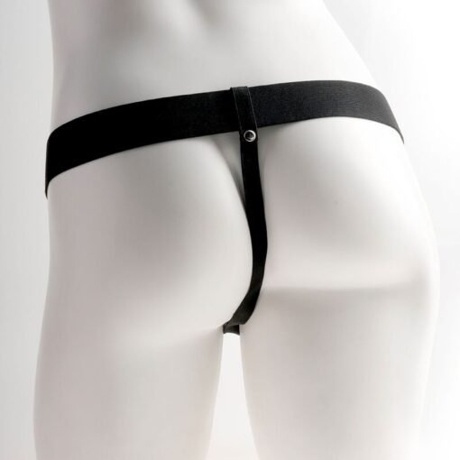 FETISH FANTASY SERIES - IMBRACATURA REGOLABILE PENE REALISTICO CON TESTICOLI RICARICABILI E VIBRATORE 15 CM - immagine 5