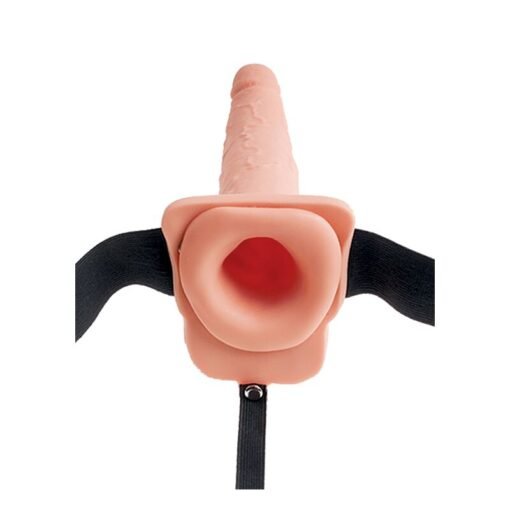 FETISH FANTASY SERIES - IMBRACATURA REGOLABILE PENE REALISTICO CON SFERE SQUIRTING 19 CM - immagine 2