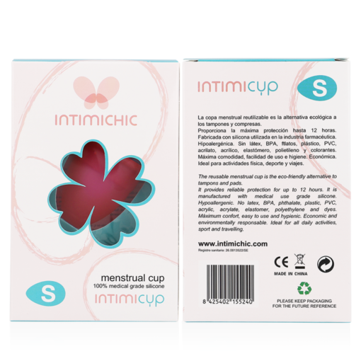 INTIMICHIC - COPPA MESTRUALE IN SILICONE GRADO MEDICO - TAGLIA S - immagine 7