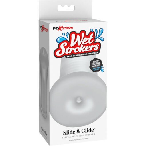 FETISH FANTASY EXTREME - MASTURBADOR MASCHILE IN SILICONE TRASPARENTE SLIDE & GLIDE - immagine 4