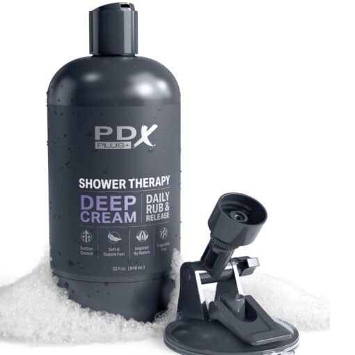 PDX PLUS - MASTURBATORE STROKER DESIGN DISCRETO IN BOTTIGLIA DI SHAMPOO CON CREMA PROFONDA - immagine 5