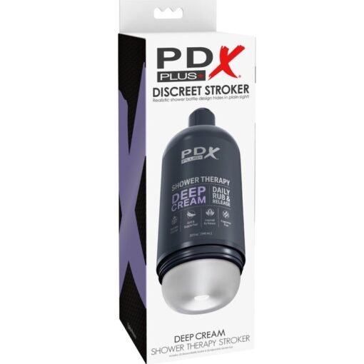 PDX PLUS - MASTURBATORE STROKER DESIGN DISCRETO IN BOTTIGLIA DI SHAMPOO CON CREMA PROFONDA - immagine 6