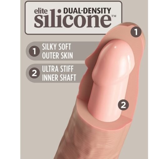 KING COCK - ELITE DILDO REALISTICO IN SILICONE 23 CM - immagine 4