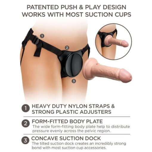 KING COCK - ELITE IMBRAGATURA REGOLABILE CON DILDO 15.2 CM PER PRINCIPIANTI - immagine 9