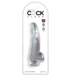 Alternative view of KING COCK - CLEAR DILDO CON TESTICOLI 15.2 CM TRASPARENTE