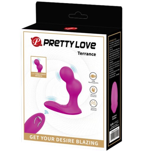 PRETTY LOVE - MASSAGGIATORE VIBRATORE ANALE TERRANCE CON TELECOMANDO - immagine 8