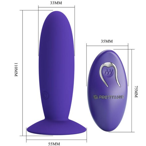 PRETTY LOVE - YOUTH PLUG VIBRATORE ANALE TELECOMANDO VIOLETTO - immagine 4