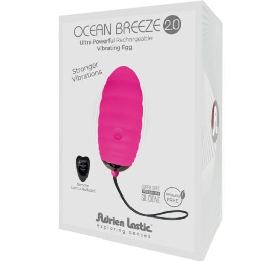 ADRIEN LASTIC - OCEAN BREEZE 2.0 WIEDERAUFLADBARES VIBRATIONSEI MIT FERNBEDIENUNG ROSA - immagine 4