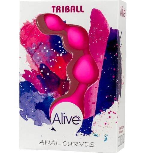 ALIVE - SFERE ANALI IN SILICONE TRIBALL ROSA 15 CM - immagine 2