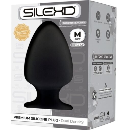 SILEXD - MODELLO 1 PLUG ANALE PREMIUM SILEXPAN SILICONE PREMIUM TERMOREATTIVO MISURA M - immagine 2