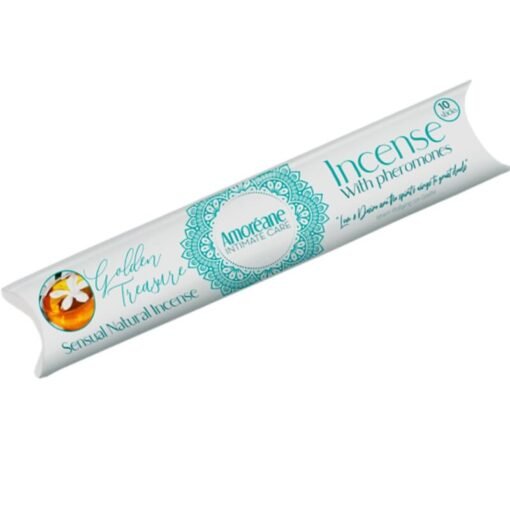 AMOREANE - INCENSO DEL TESORO D'ORO CON FEROMONI AROMA DI GELSOMINO - immagine 3