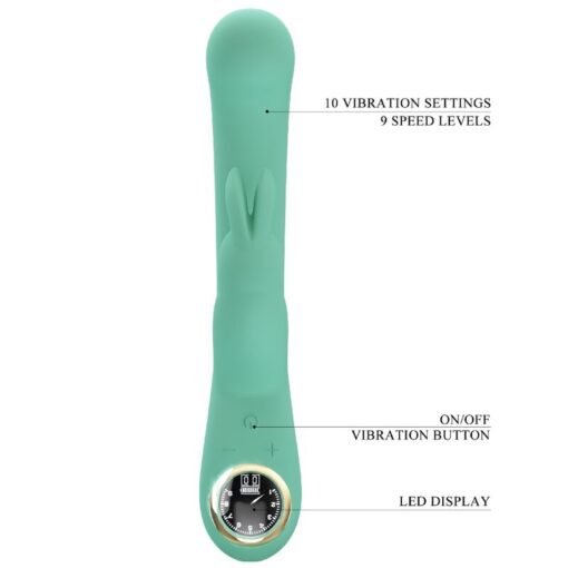 PRETTY LOVE - VIBRATORE LAMAR RABBIT E PUNTO G VERDE - immagine 8