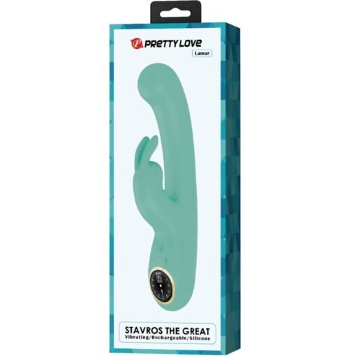 PRETTY LOVE - VIBRATORE LAMAR RABBIT E PUNTO G VERDE - immagine 9