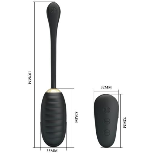 PRETTY LOVE - DOREEN LUXURY UOVO VIBRANTE RICARICABILE NERO TELECOMANDO - immagine 8