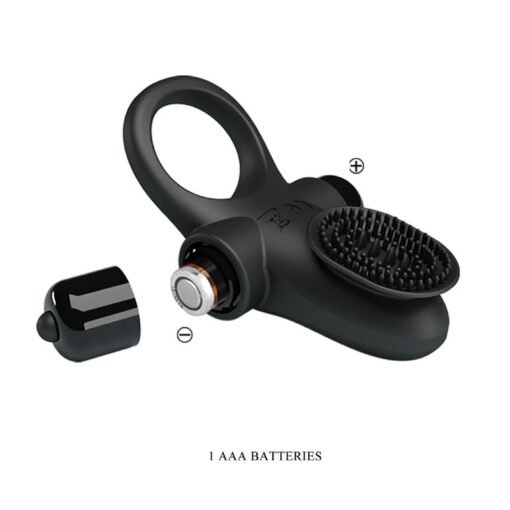 PRETTY LOVE - ANELLO VIBRATORE II PER IL PENE NERO - immagine 8