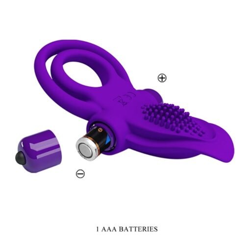 PRETTY LOVE - ANELLO VIBRANTE PER PENE VIOLA - immagine 8
