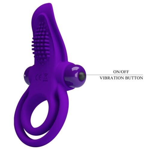 PRETTY LOVE - ANELLO VIBRANTE PER PENE VIOLA - immagine 7