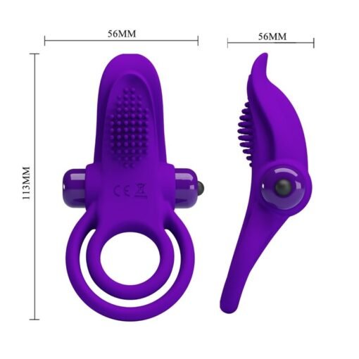 PRETTY LOVE - ANELLO VIBRANTE PER PENE VIOLA - immagine 6