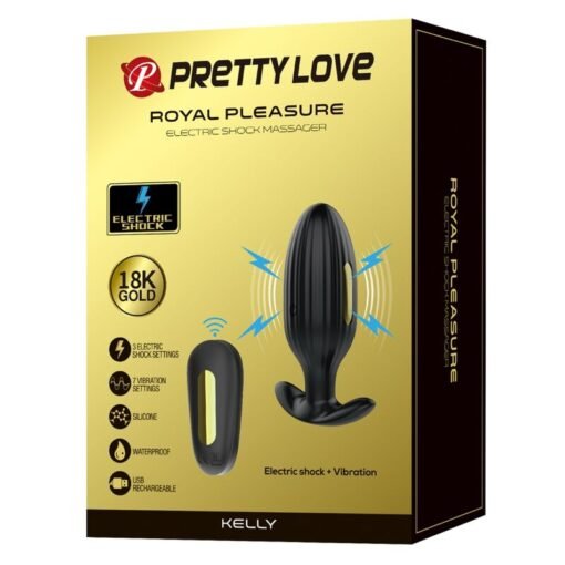 PRETTY LOVE - VIBRATORE ANALE RICARICABILE KELLY PLUG NERO - immagine 11