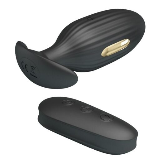 PRETTY LOVE - VIBRATORE ANALE RICARICABILE KELLY PLUG NERO - immagine 3