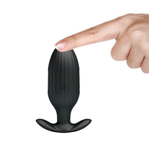 PRETTY LOVE - VIBRATORE ANALE RICARICABILE KELLY PLUG NERO - immagine 7