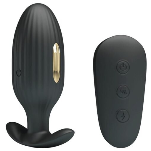 PRETTY LOVE - VIBRATORE ANALE RICARICABILE KELLY PLUG NERO - immagine 2