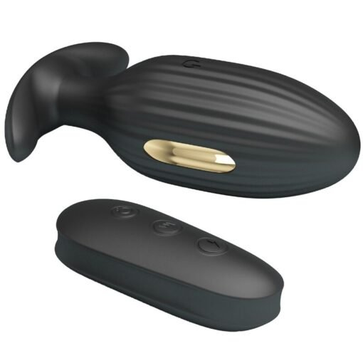 PRETTY LOVE - VIBRATORE ANALE RICARICABILE KELLY PLUG NERO - immagine 6