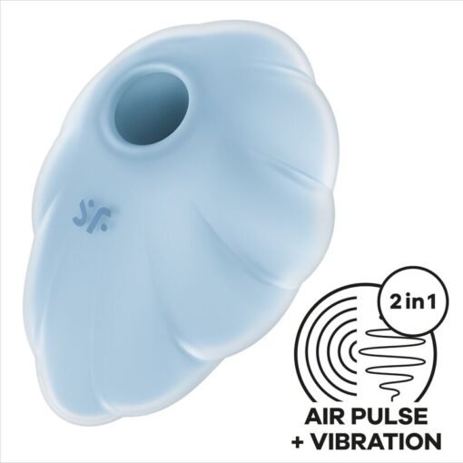 SATISFYER - VIBRATORE CLOUD DANCER BLU AIR PULSE - immagine 3