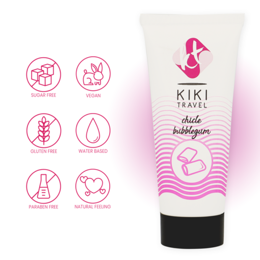 KIKÍ TRAVEL - FRAGOLA GUM LUBRIFICANTE 50 ML - immagine 4