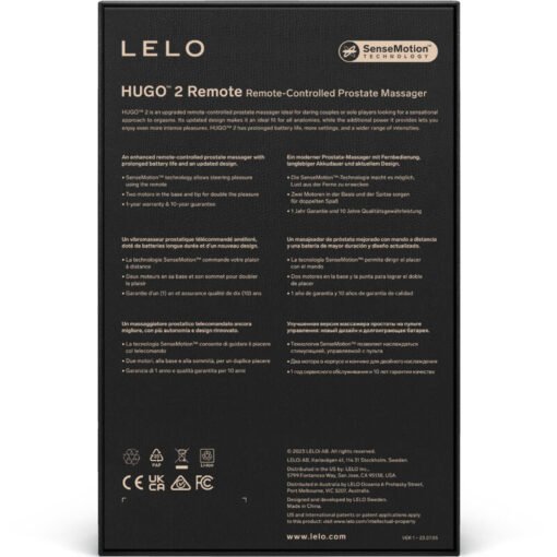 LELO - MASSAGGIATORE PROSTATICO CON TELECOMANDO HUGO 2 VERDE - immagine 4