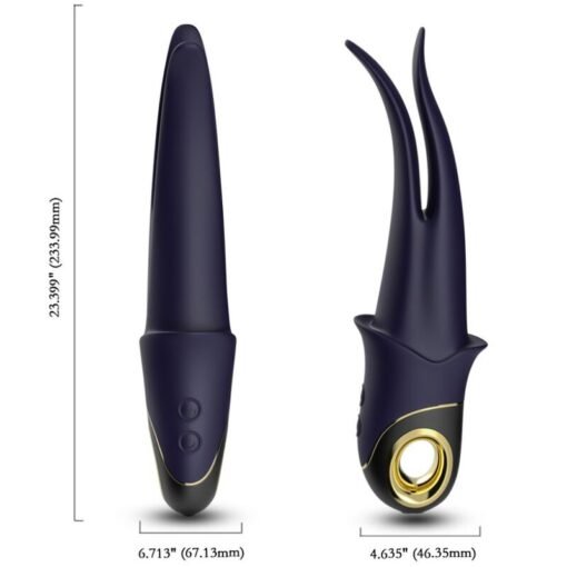 ARMONY - VIBRATORE OMBRA DOPPIA TESTA TEASING BLU - immagine 4