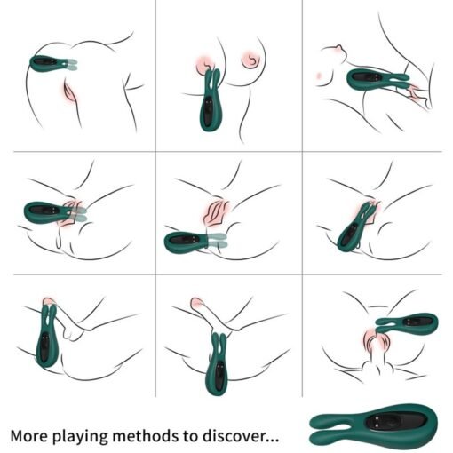 ARMONY - STIMOLATORE E VIBRATORE CONIGLIO VERDE - immagine 2