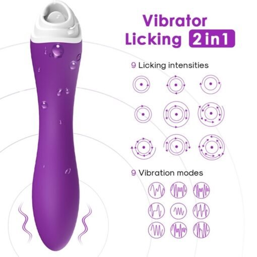 ARMONY - FAIRYLAND LECCATA CLIT VIBRANTE E VIBRATORE VIOLA - immagine 2
