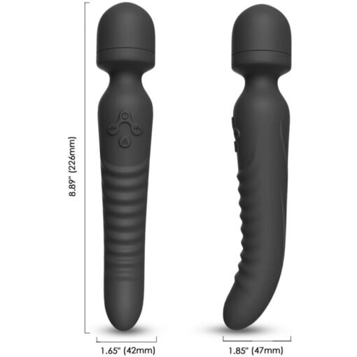 ARMONY - MASSAGGIATORE E VIBRATORE MISSION EFFETTO CALORE NERO - immagine 2