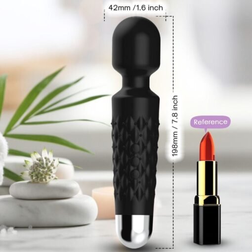 ARMONY - MASSAGGIATORE E VIBRATORE POSTINO TESTA SUPER FLESSIBILE NERA - immagine 2