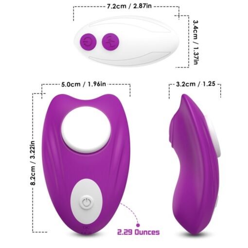 ARMONY - MUTANDINA INDOSSABILE CON VIBRATORE TELECOMANDO VIOLA - immagine 3