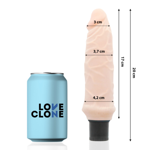 LOVECLONE - IVAR VIBRATORE AUTOLUBRIFICANTE 20 CM -O- 3.7 CM - immagine 2