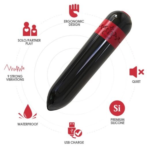 ARMONY - PROIETTILE VIBRATORE ROCKET NERO - immagine 2