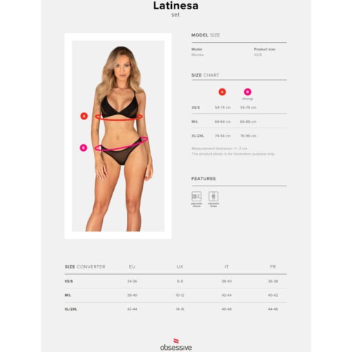 OBSESSIVE - LATINESA SET DUE PEZZI XL/XXL - immagine 7
