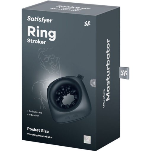 SATISFYER - RING STROKER MASTURBATORE & VIBRATORE - immagine 6