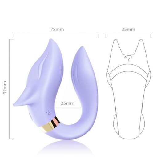 ARMONY - VIBRATORE FOX PER COPPIA TELECOMANDO VIOLA - immagine 3