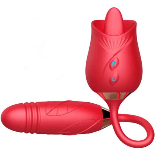ARMONY - VIBRATORE DI FIORI DELIZIOSI E SPINTA CON LINGUA ROSSA - immagine 3