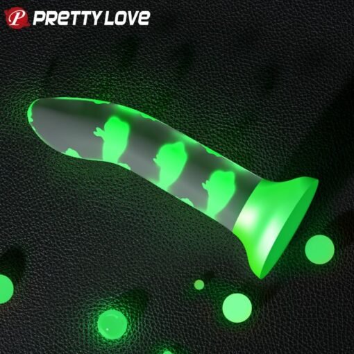 PRETTY LOVE - DILDO MAGICO NIGHTFALL SENZA VIBRAZIONI VERDE LUMINOSO - immagine 3