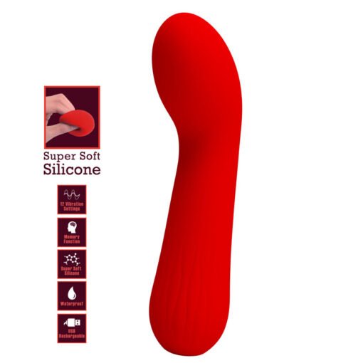 PRETTY LOVE - VIBRATORE RICARICABILE FAUN ROSSO - immagine 7