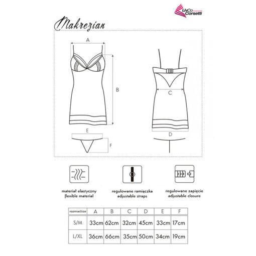LIVCO CORSETTI FASHION - MAKREZIAN LC 90545 CAMICIA + PANTY NERO - immagine 5