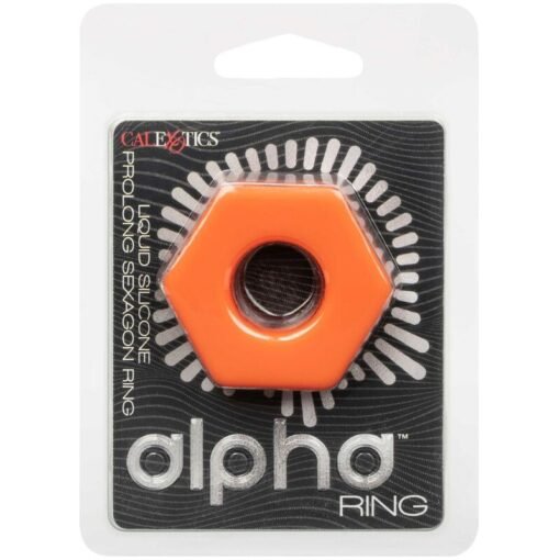 CALEXOTICS - ALPHA ANELLO PROLONG SEXAGON ARANCIONE - immagine 2