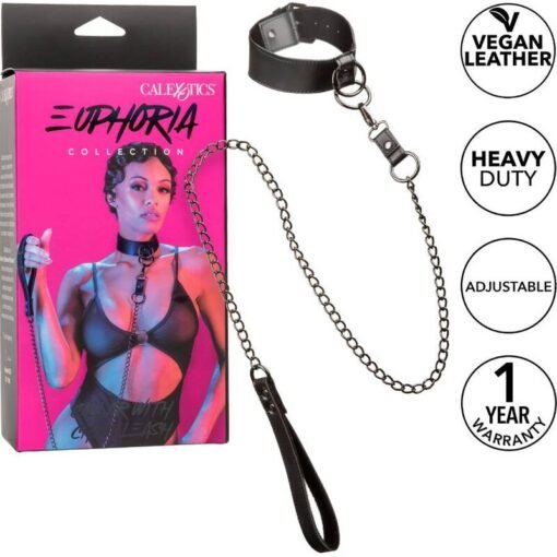 CALEXOTICS - EUPHORIA COLLARE CON GUINZAGLIO A CATENA - immagine 2