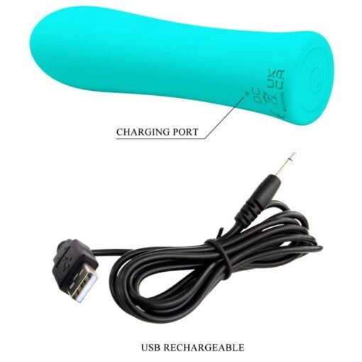 PRETTY LOVE - ALFREDA SUPER POWER VIBRATORE VERDE ACQUA - immagine 7